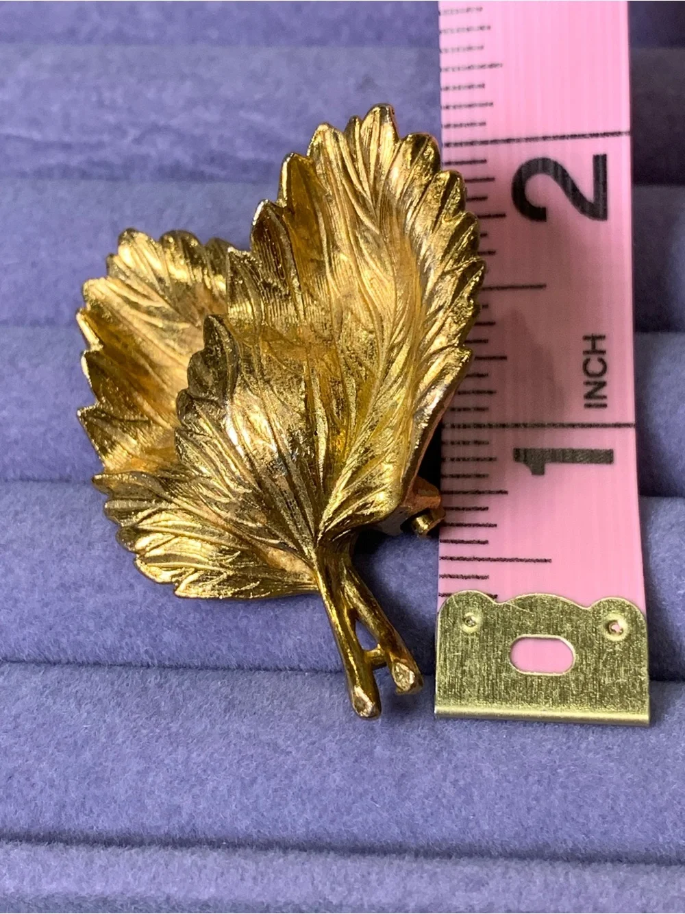 Vintage Gerry’s Gold Tone Leaf Brooch, Signed